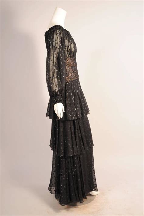 givenchy chiffon gown|givenchy evening gowns 40s.